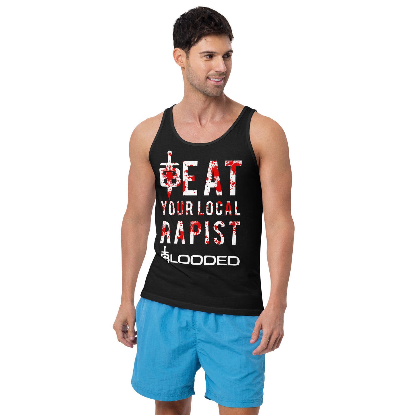 Beat Your Local Rapist Tank Top